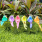 12 stuks kunstvogels met veren en clips