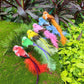 12 stuks kunstvogels met veren en clips