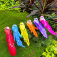 12 stuks kunstvogels met veren en clips