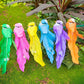 12 stuks kunstvogels met veren en clips