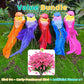 12 stuks kunstvogels met veren en clips