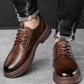 Retro leren veterschoenen voor heren