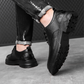 Retro leren veterschoenen voor heren