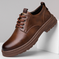 Retro leren veterschoenen voor heren