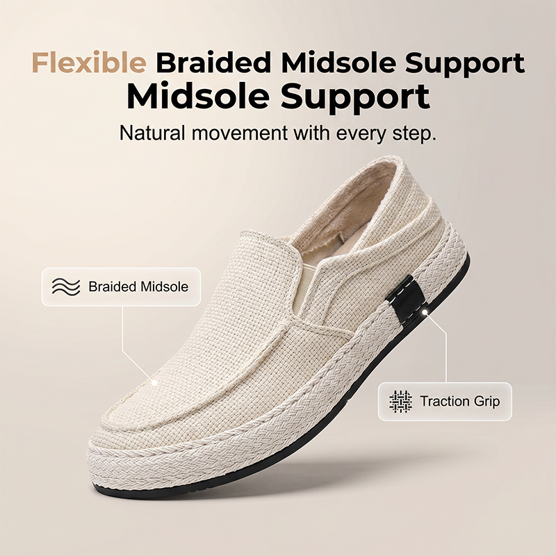 Casual linnen herenschoenen: lichtgewicht zomerse instappers (lazy loafers)