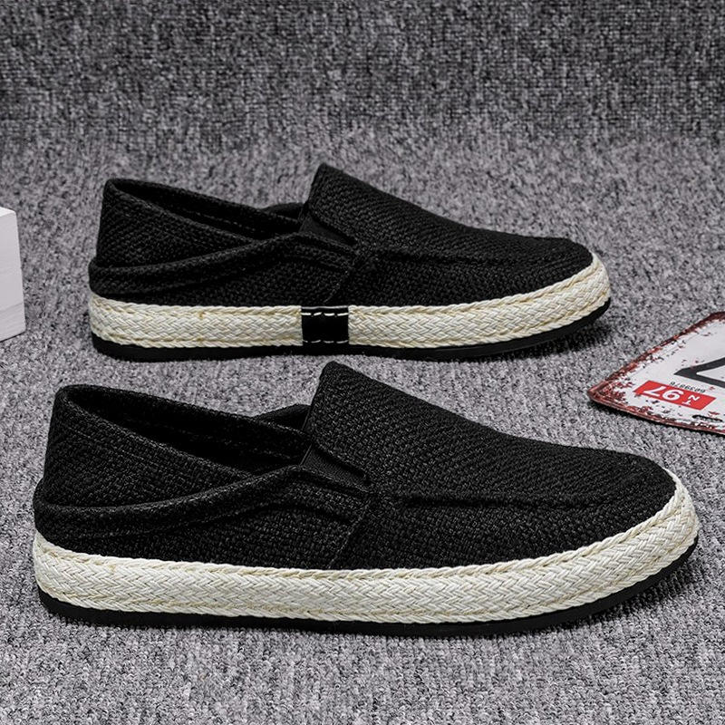 Casual linnen herenschoenen: lichtgewicht zomerse instappers (lazy loafers)