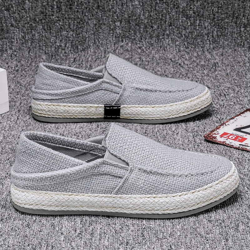 Casual linnen herenschoenen: lichtgewicht zomerse instappers (lazy loafers)