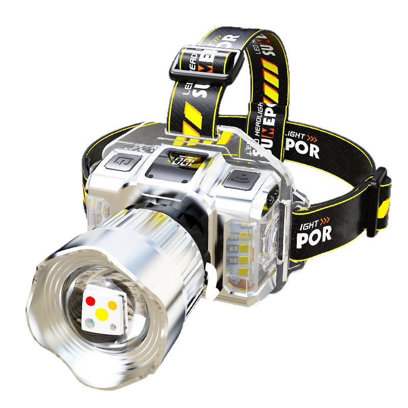 5-kleuren LED-koplamp met bewegingssensor