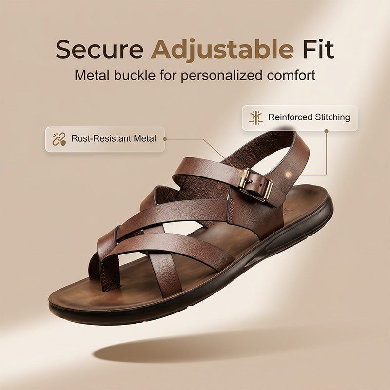 🌊Heren Romeinse Sandalen – Zachte Zool Zomer Casual Strandschoenen