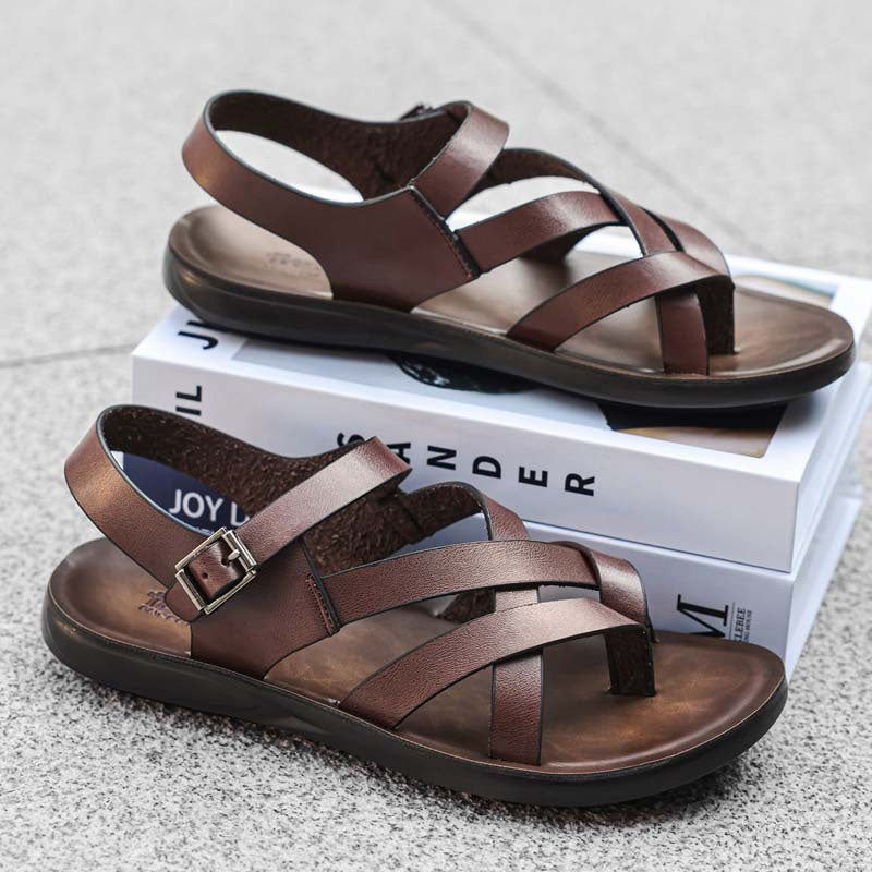 🌊Heren Romeinse Sandalen – Zachte Zool Zomer Casual Strandschoenen