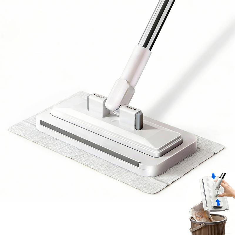 📢📢NU 50% KORTING!! ⏰Platte dweil met universele doekenklem zonder handcontact