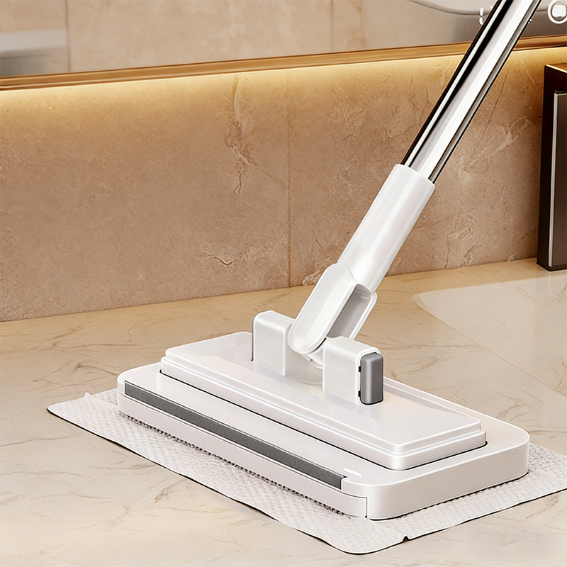 📢📢NU 50% KORTING!! ⏰Platte dweil met universele doekenklem zonder handcontact
