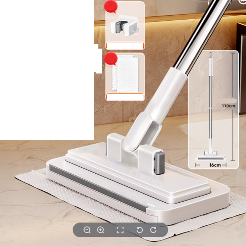 📢📢NU 50% KORTING!! ⏰Platte dweil met universele doekenklem zonder handcontact