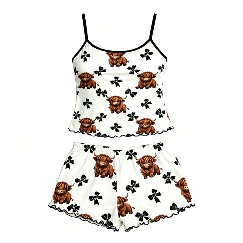 Zomer Spaghettibandjes Cami Nachtkleding Set