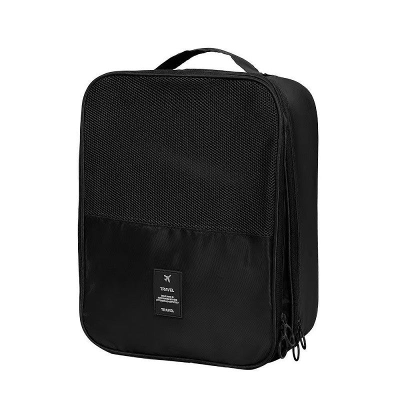 💥【LIMITED TIME 50% OFF】🔥 Reis Schoenen Organizer | Past 3 Paar Schoenen | Schuift Over Bagagehandvat | 160g Satijnkatoen Waterdicht & Slijtvast | Grijs/Blauw/Navy/Zwart/Beige