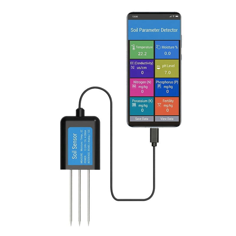 7-in-1 USB Bodemtester met App