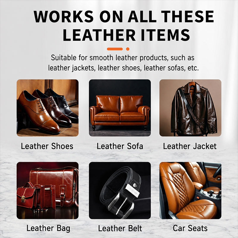 🧴 50% KORTING! 🌸 Universele Leder Kleurherstelbalsem – Herstelt Krassen, Verzorgt & Verfrist Leer – Ideaal voor Tassen, Schoenen & Banken ✨