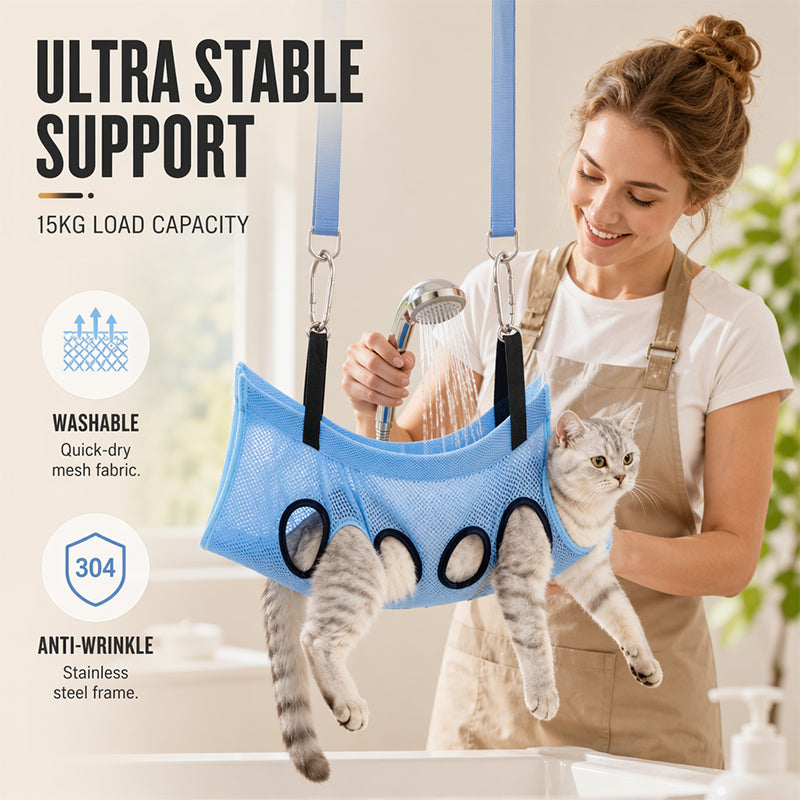❄️Zomerfresh 50% Korting!🐾Opvouwbaar Verzorgingsstation voor Kleine Honden en Katten – Handige Trimtafel voor Nagels Knippen, Wassen en Borstelen