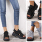 Dames Dikzool Gebreide Sport Sandalen