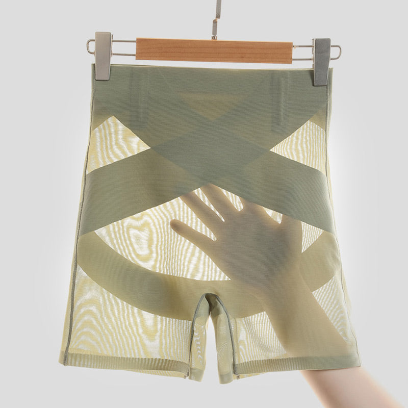 Zomer Ademende Mesh Boyshorts Ondergoed voor Taillecorrectie