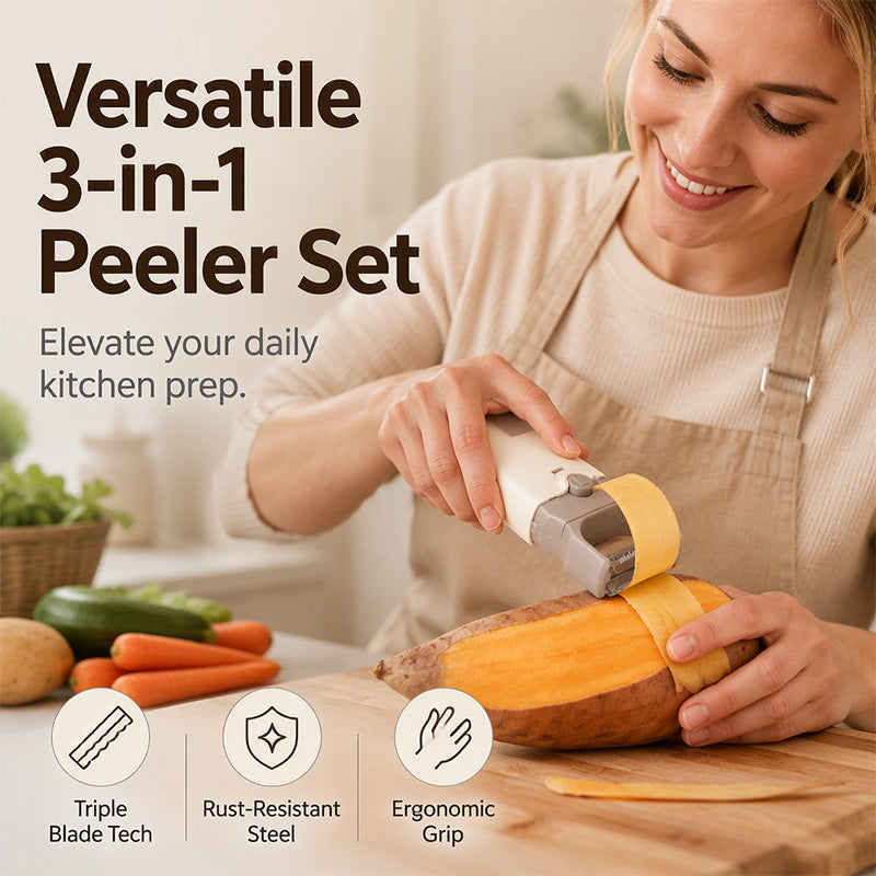 📢📢 50% KORTING 🥕 3-in-1 Schiller & Rasp – snijdt, raspt én maakt golffriet | 420 RVS-mesjes | Opvangbak in het handvat | Je keuken blijft schoon