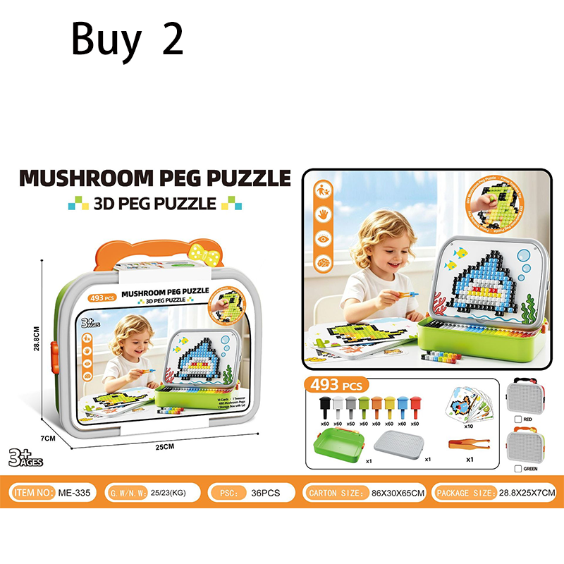 Creatieve 3D Paddenstoel Steekpuzzel
