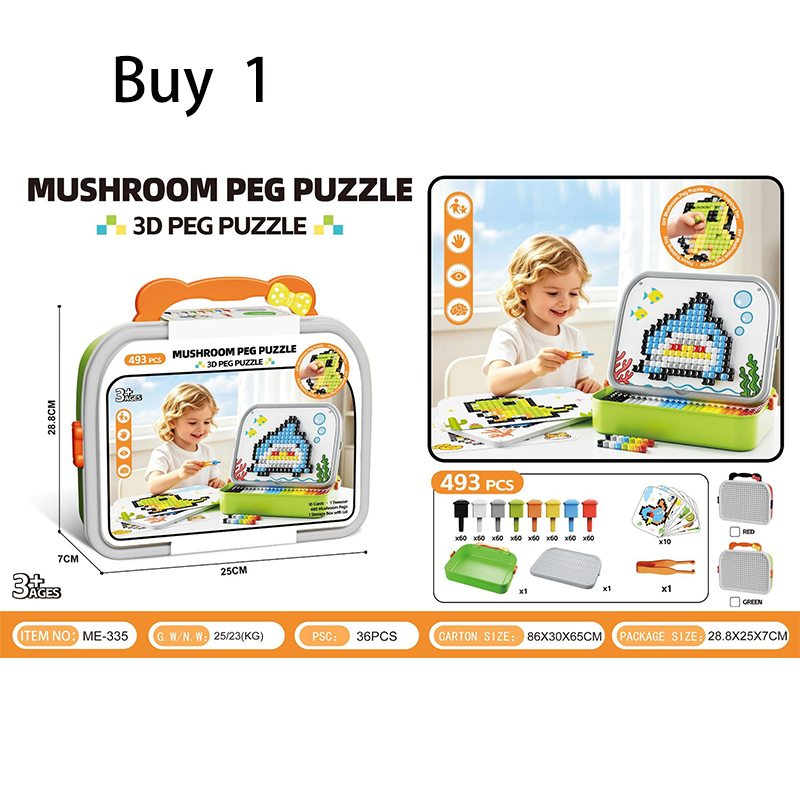 Creatieve 3D Paddenstoel Steekpuzzel