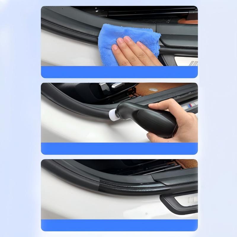 Conditioner voor kunststof en rubber in de auto, inclusief applicator