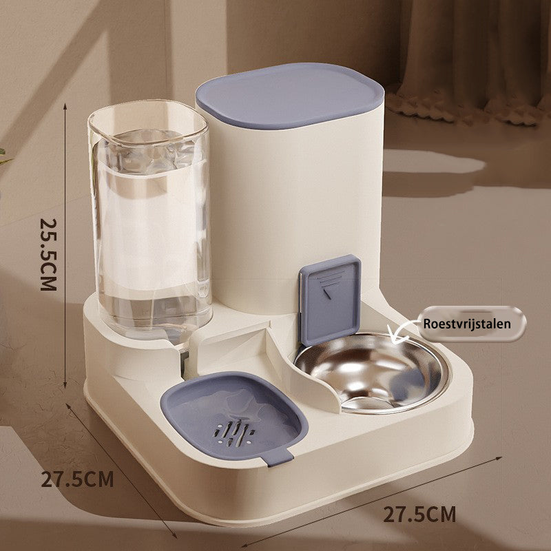 2 in 1 Automatische Voerbak en Waterdispenser voor Huisdieren