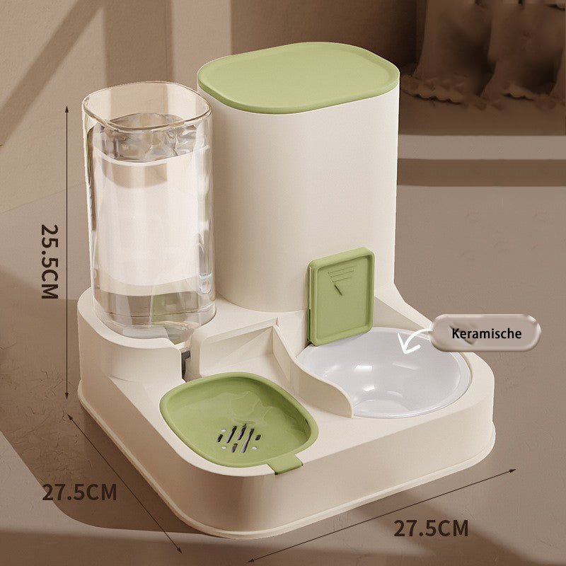 2 in 1 Automatische Voerbak en Waterdispenser voor Huisdieren