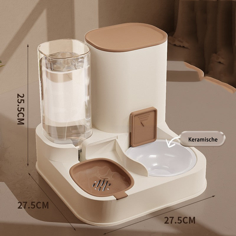 2 in 1 Automatische Voerbak en Waterdispenser voor Huisdieren