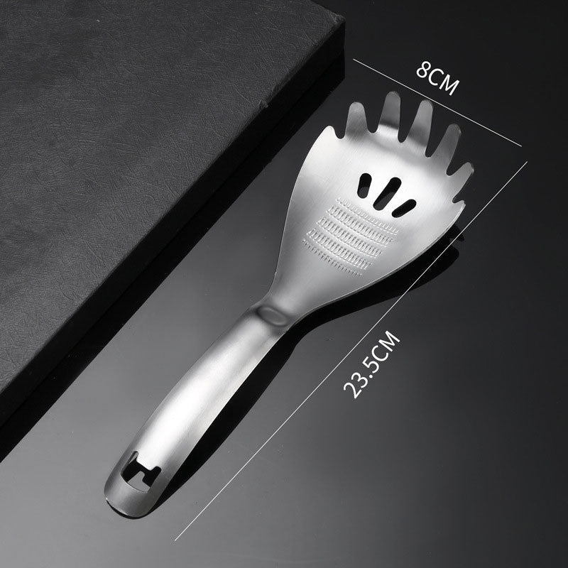 🍲🥄 5-in-1 keukenlepel | Scheppen, zeven, scheiden, malen & openen | 304 RVS | 23,5 cm | Vaatwasmachinebestendig | 50% KORTING!