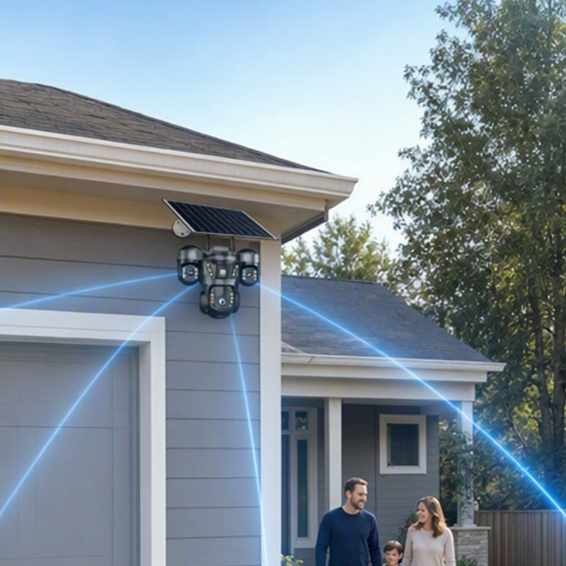 🔥50% Korting! Solar Beveiligingscamera Buiten 360° – Geen Stroomkabel, Volledig Zicht! 📷 Overal te monteren, ziet ook 's nachts, IP67 regendicht ☀️ Beperkt aanbod ⏳