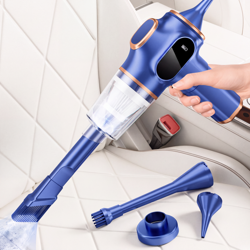 🚗 FLASH PROMO: -50%! 🧹 Draadloze Krachtige Stofzuiger – 2-in-1 Zuigen & Blazen, Compact voor Auto en Huis ✨