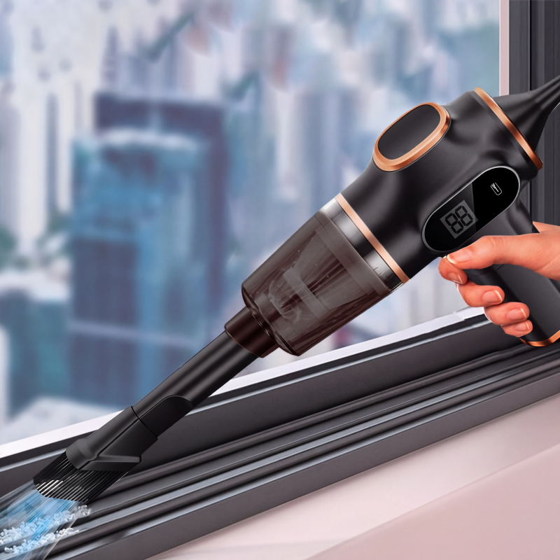 🚗 FLASH PROMO: -50%! 🧹 Draadloze Krachtige Stofzuiger – 2-in-1 Zuigen & Blazen, Compact voor Auto en Huis ✨
