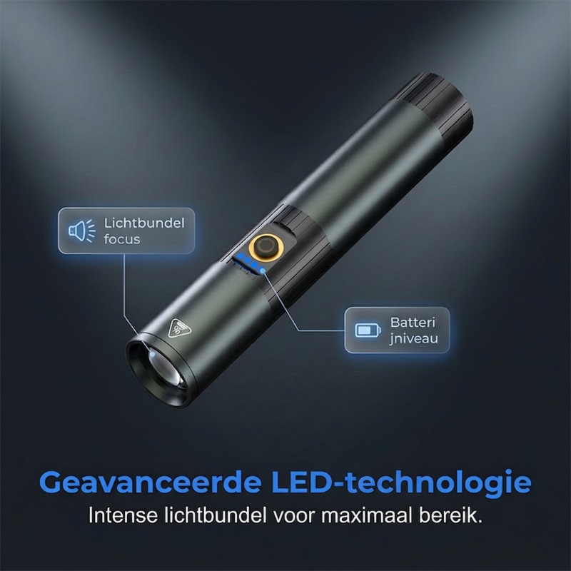 ⏳ Tijdelijke aanbieding⏳ Ultraheldere tactische zaklamp met zoomfunctie