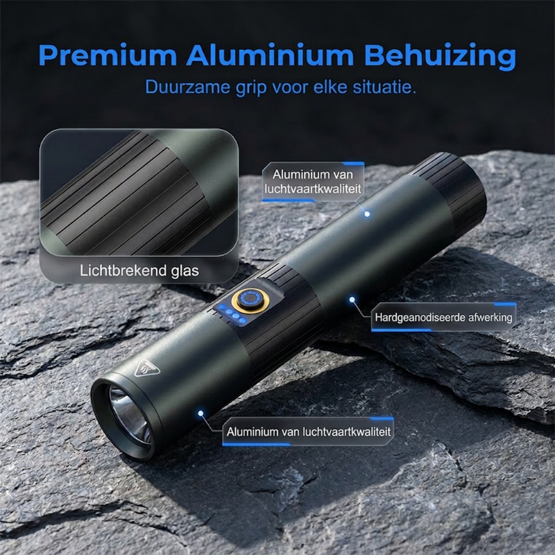 ⏳ Tijdelijke aanbieding⏳ Ultraheldere tactische zaklamp met zoomfunctie