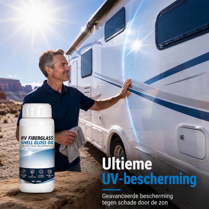🔥Verweerde camper? Herstel de glans in minuten – RV Glasvezel Glans Hersteller met UV-bescherming 🚐