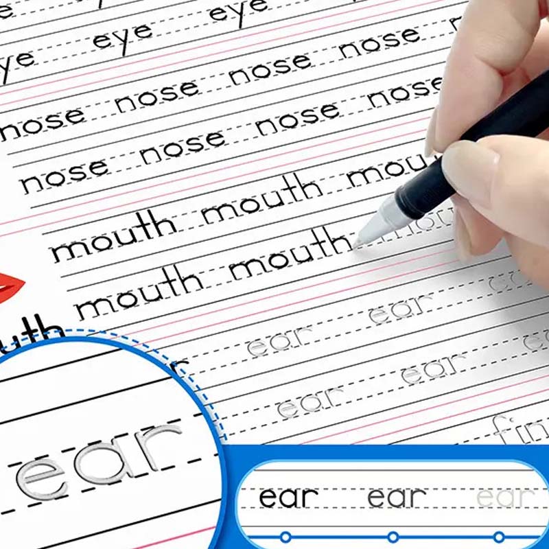 ✍️ Magische Gegroefde Schrijfoefenset: Herbruikbaar – Op Voorraad! 📚