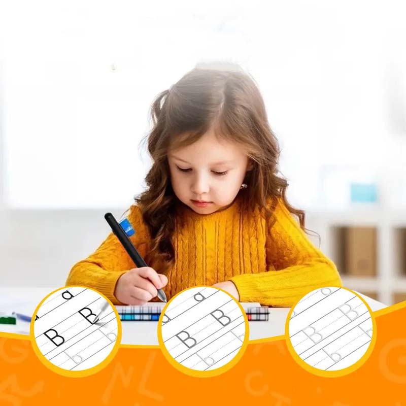 ✍️ Magische Gegroefde Schrijfoefenset: Herbruikbaar – Op Voorraad! 📚