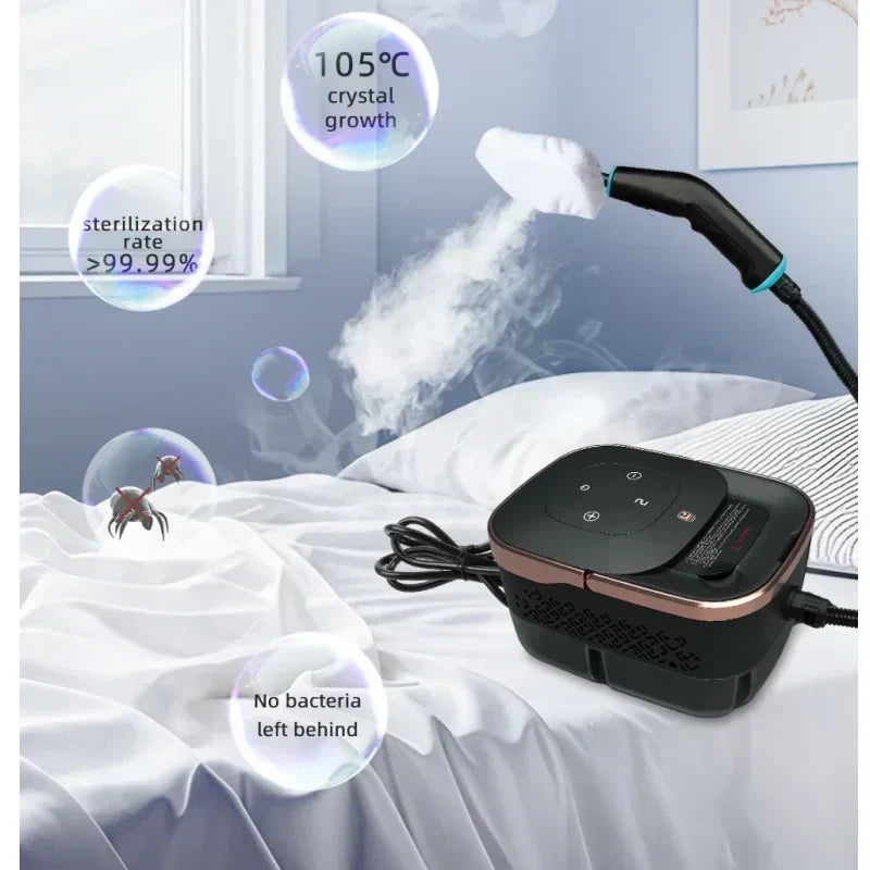 ⏳ Tijdelijke aanbieding⏳ Stoomreiniger met 1250 ml watertank en accessoires Met 2 m stoomslang en instelbare stoom EU stekker Vier kleuruitvoeringen