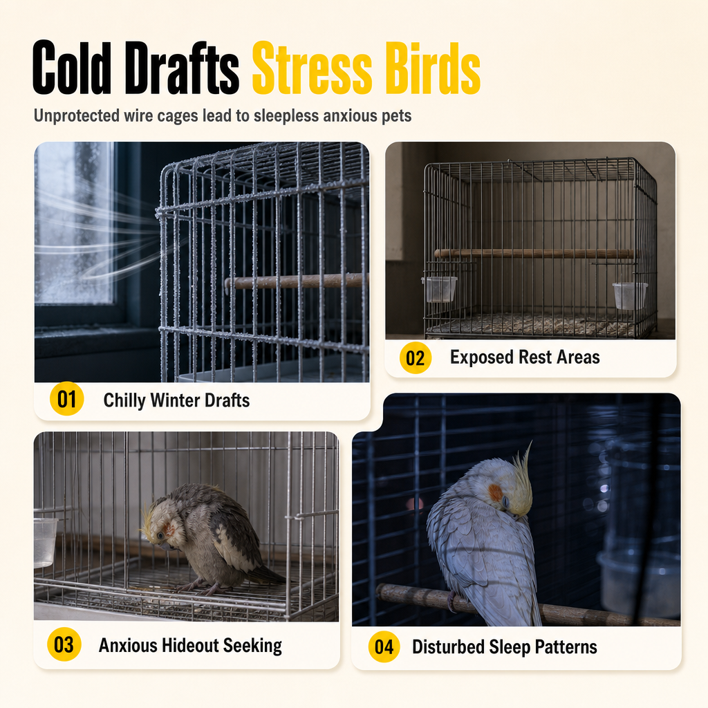 ⏳🔥TIJDELIJK 50% KORTING! ⏰🥚Hangende katoenen vogelnesthangmat – warme grot met dubbele fleece-laag voor kleine vogels ✨