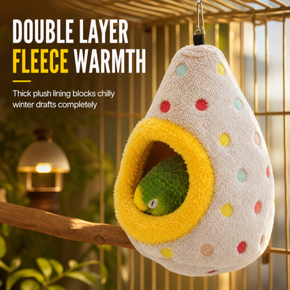⏳🔥TIJDELIJK 50% KORTING! ⏰🥚Hangende katoenen vogelnesthangmat – warme grot met dubbele fleece-laag voor kleine vogels ✨