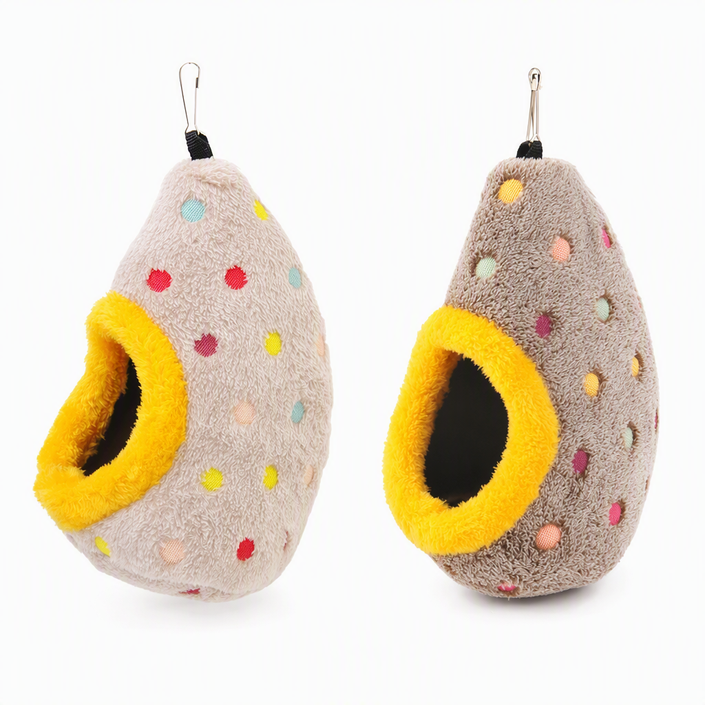 ⏳🔥TIJDELIJK 50% KORTING! ⏰🥚Hangende katoenen vogelnesthangmat – warme grot met dubbele fleece-laag voor kleine vogels ✨