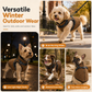 ⏳Tijdelijk 50% korting⏰Warme winterjas voor kleine en middelgrote honden met reflecterende strepen en harnas🐶❄️