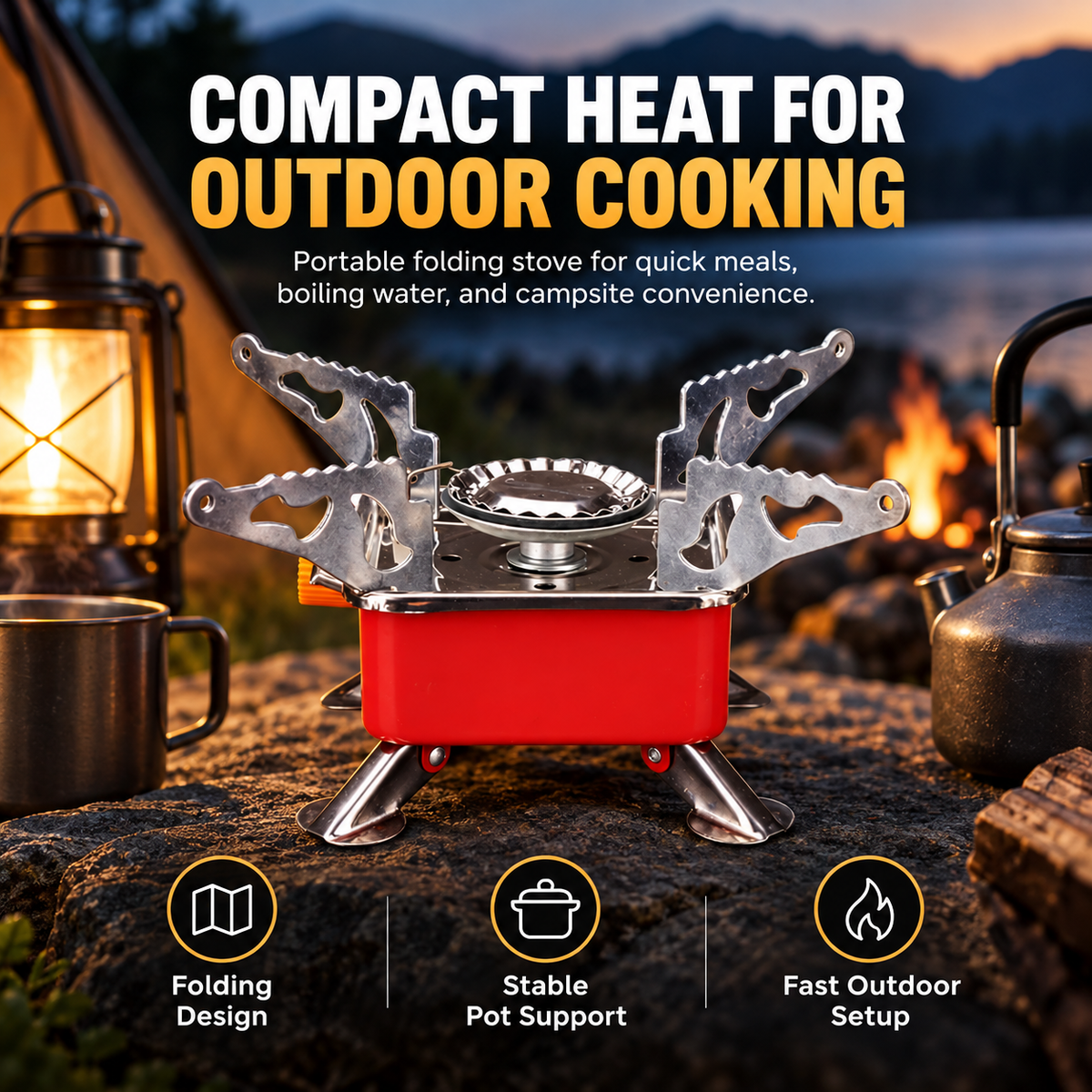🔥 Opvouwbare campingbrander