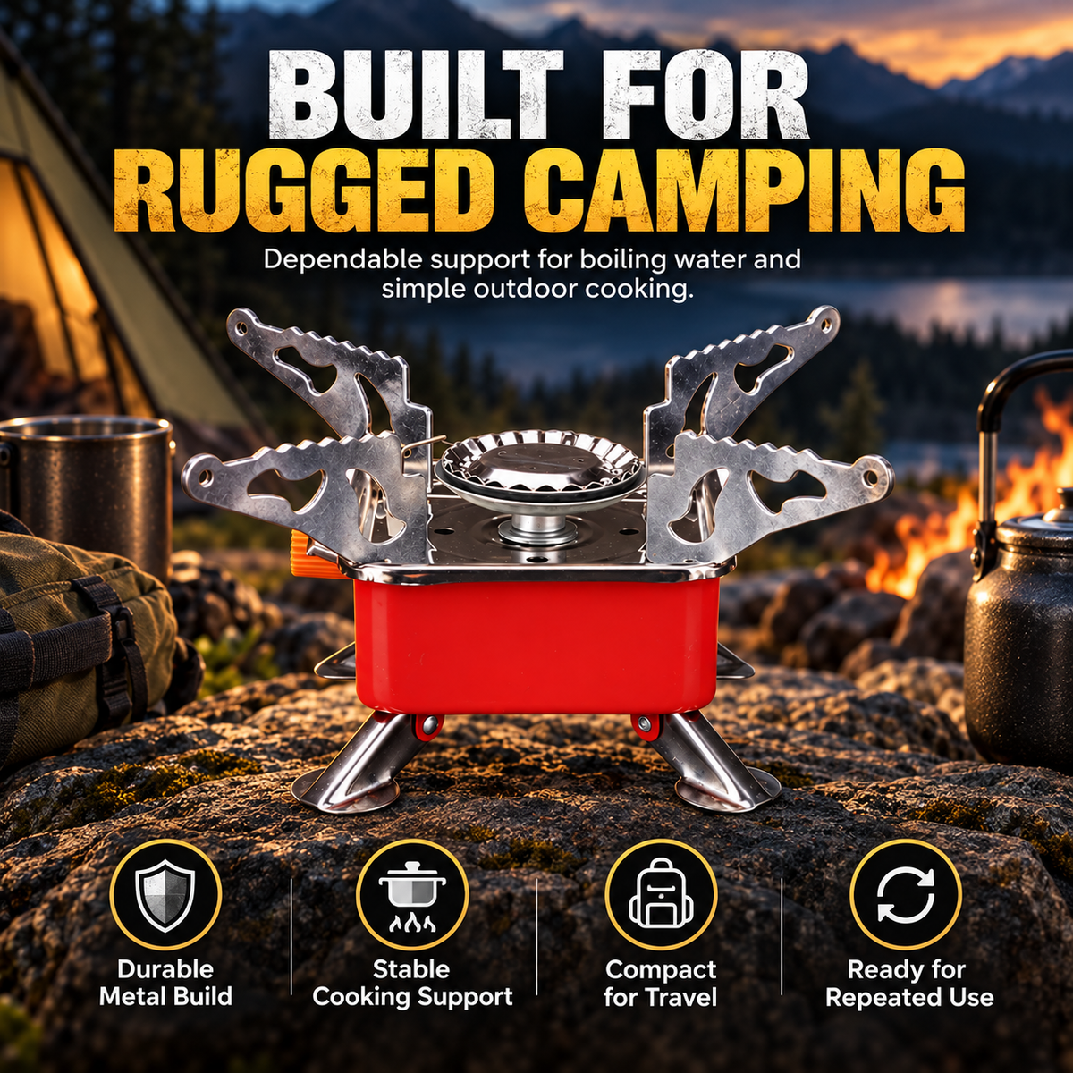 🔥 Opvouwbare campingbrander