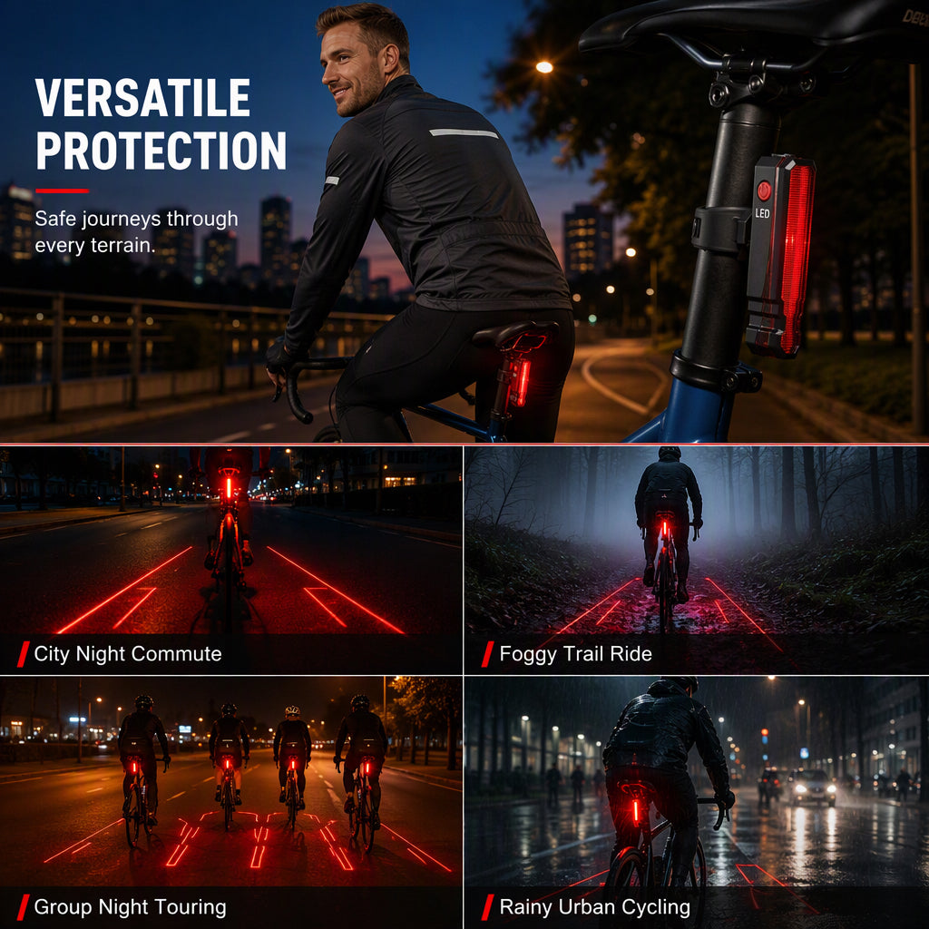 🚲 50% KORTING – Oplaadbaar Veiligheidsachterlicht voor de Fiets – Praktisch voor Dagelijkse Ritten