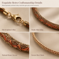 🐍✨Vintage statementketting met slangenpatroon en geometrische schakels