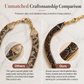🐍✨Vintage statementketting met slangenpatroon en geometrische schakels